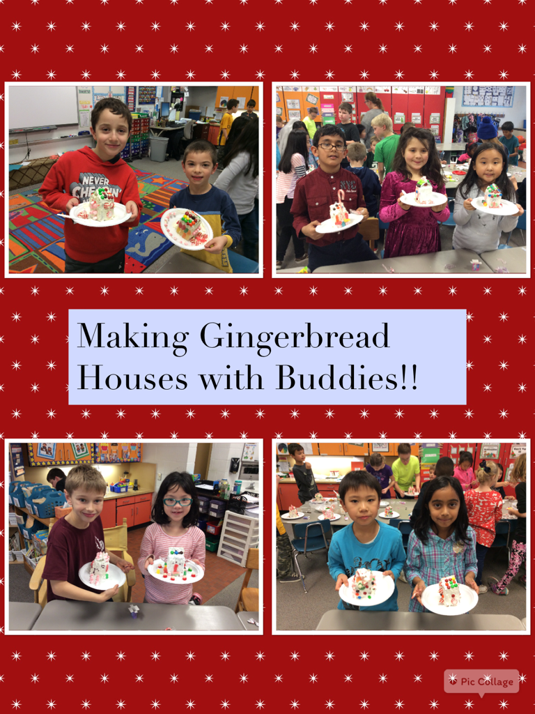 MrsBoyer3's tweet photo. Making Gingerbread Houses with Buddies!! #tsdthinkers #hamiltonhawks82 https://t.co/bA5x270wvA https://t.co/9HGKOlObey