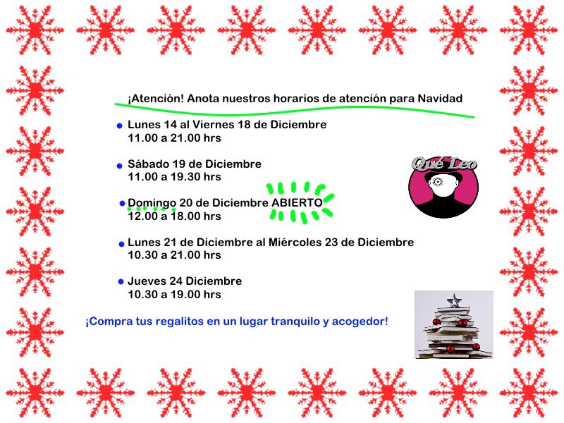 queleoconce's tweet photo. Hemos publicado nuestros horarios de navidad! Los esperamos! 🎅🏻🏃🏻 https://t.co/ZS94ucY3Ao