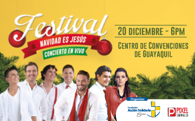 Ticketshow's tweet photo. FESTIVAL NAVIDAD ES JESUS
@convencionesgye, 20/DIC 18:00
Info y compras online: https://t.co/yMtK6jeKgj https://t.co/xjyQsArWlq