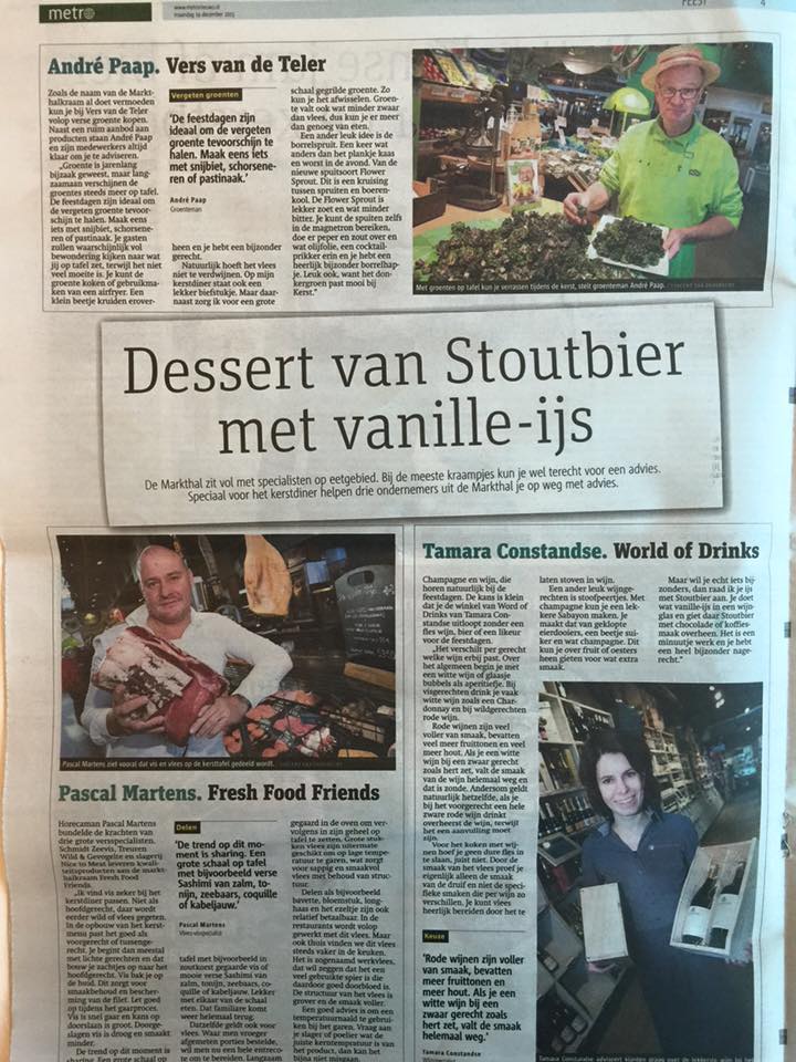 Heb jij het artikel over Vers van de Teler <a href="/Metro/">Metro</a> ook gelezen? Lekkere tips voor het #kerstdiner!