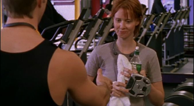 elliebeth_93's tweet photo. Guy asked for my number at the gym the other day, &amp; all I could think was, when did my life become Miranda's? #SATC https://t.co/j6Zwxv0Asm