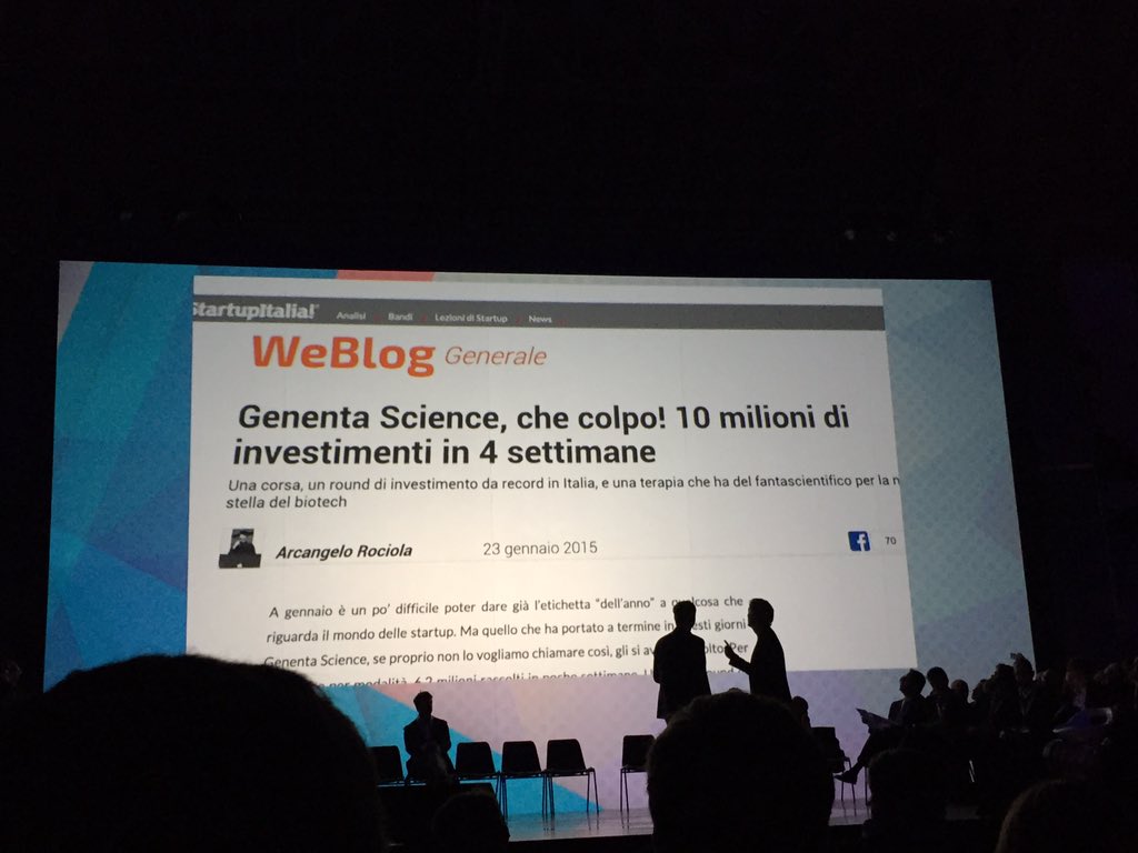 SEEDSandCHIPS's tweet photo. Seconda finalista di #SIOS15 #GenentaScience #startup #OpenSummit https://t.co/8Flcj8Mrr8