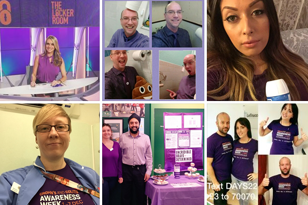 CrohnsColitisUK's tweet photo. Our #PurpleFriday album is now up! Please tag yourselves at https://t.co/GhsrLTwnkY #7daysofIBD https://t.co/3KsP4El44O