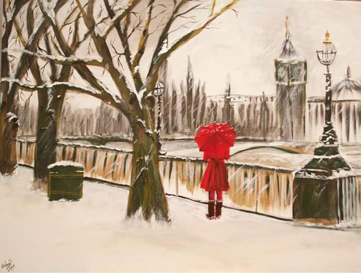 AsharaniRohit's tweet image. @artisthour #bannercontest #artisthour 
&quot;Rosy in London &quot;