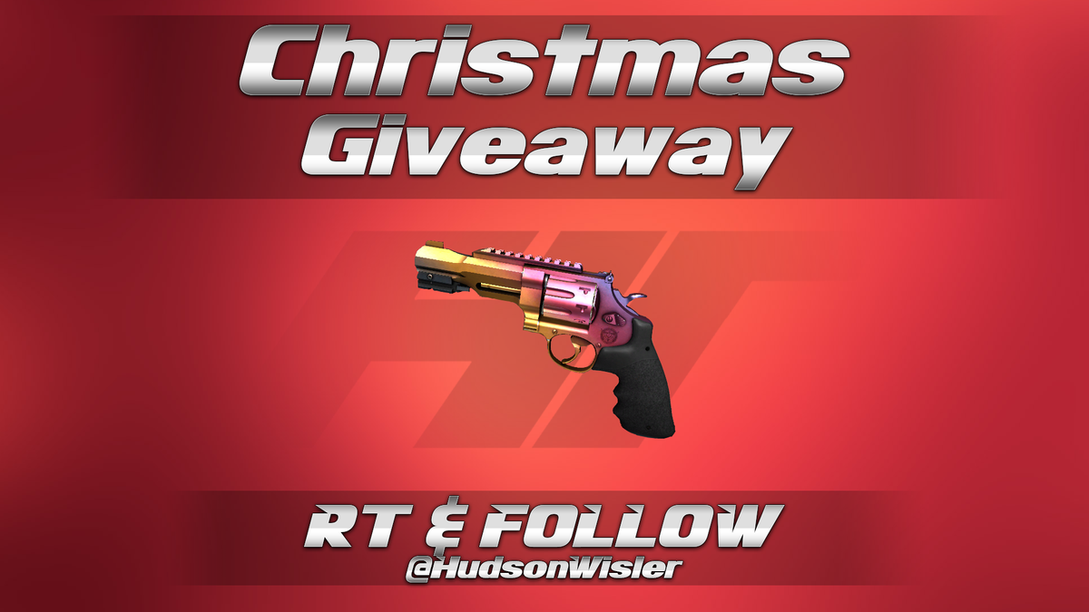 hudsonwisler's tweet photo. Giving away an R8 Revolver Fade (MW) for Christmas!

RT &amp; Follow to Enter - Winner Picked Dec. 25th https://t.co/Kuj9JtQn9v