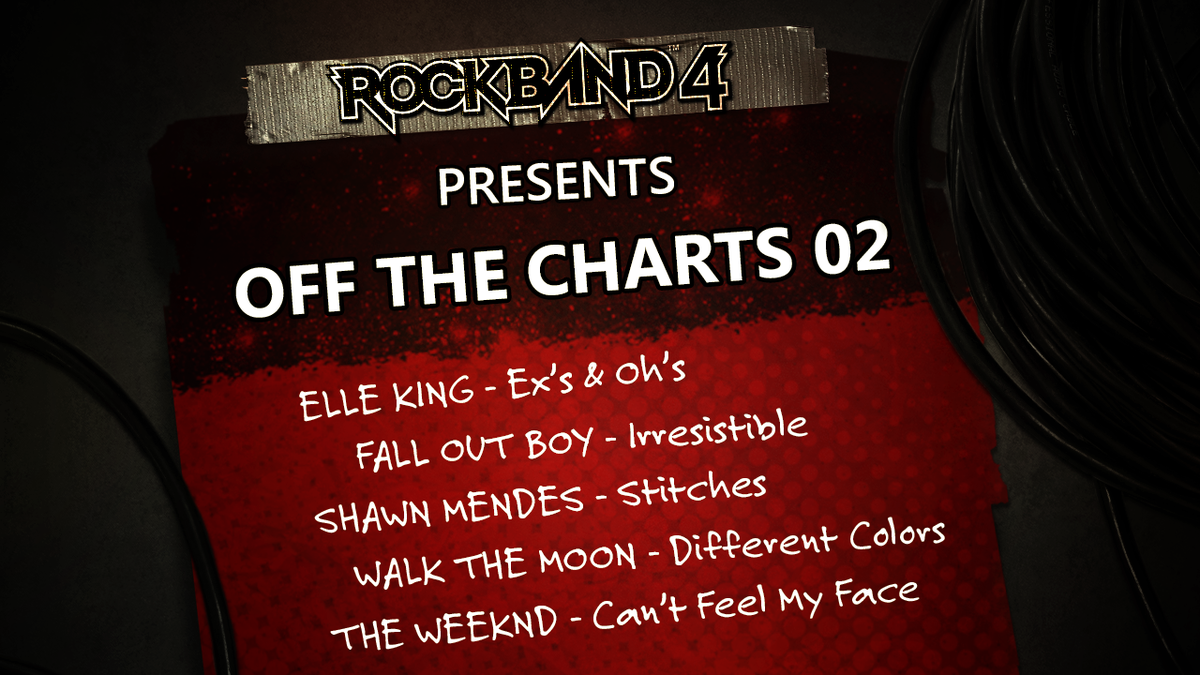 Señoras y señores: El DLC de la semana: 

<a href="/ElleKingMusic/">Elle King</a> 
@FallOutBoy 
<a href="/ShawnMendes/">Shawn Mendes</a> @WALKTHEMOONband 
<a href="/theweeknd/">Abel</a>