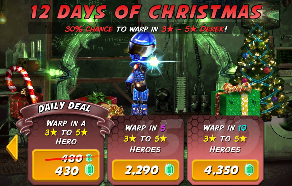 scrapforcegame's tweet photo. On the 1st day of Christmas Derek warped in for me! https://t.co/JxAMx2qEDR