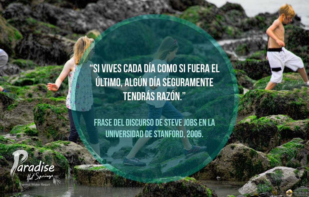 ParadiseHotSp's tweet photo. Aprovechá el día. Hoy es un día único que jamás se repetirá. #ConsejoRelax #TipRelax #PositiveQuote #FrasePositiva https://t.co/Zp5RFtuhHH