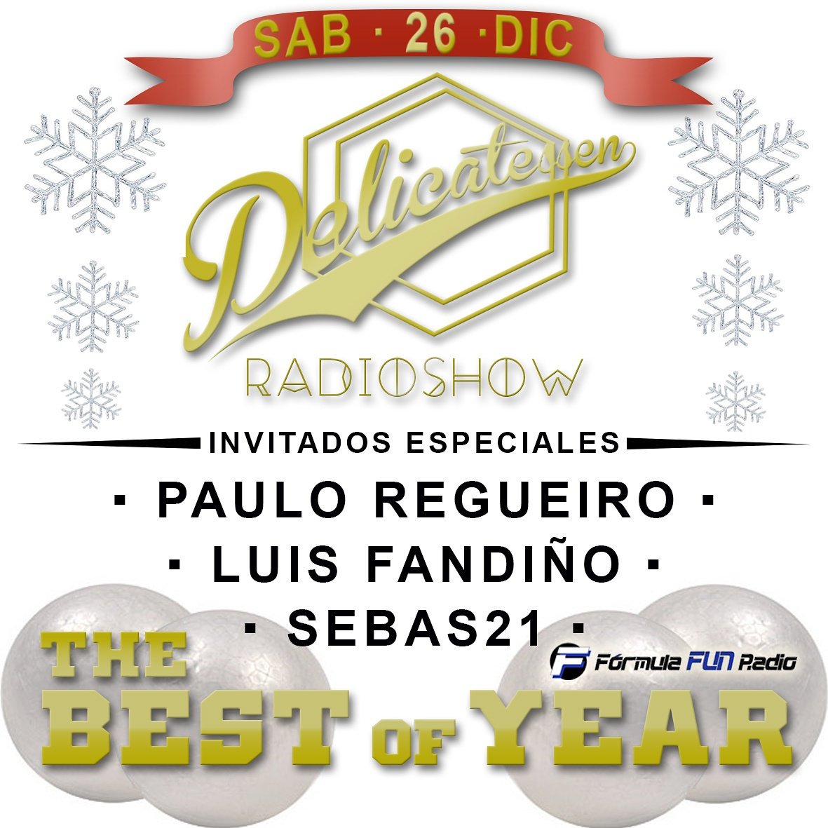 sardimharris's tweet photo. Todo preparado para nuestro #THEBESTOFYEAR el Sábado 26 en @FormulaFUNfm con los mejores invitados!🎅 https://t.co/3pjesVqcnc
