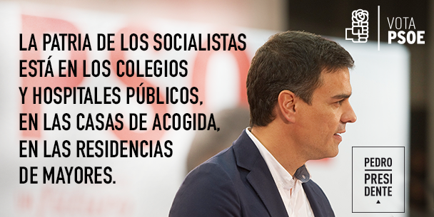"@PSOE: La patria de los socialistas es la igualdad. @sanchezcastejon #CARAaCARA2015 #PedroPresidente https://t.co/z7KktaOU3I"