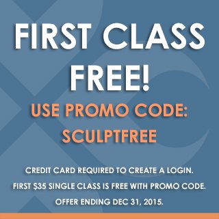 Sculpt_Studio's tweet photo. Come try a Sculpt Class on us! Offer ending Dec 31. #sculpstudio https://t.co/r67tCm3TQ3 https://t.co/rllw8kvbss