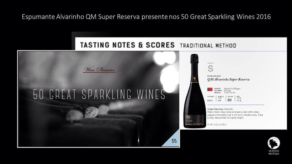 A Wine Pleasures divulgou os 50 melhores espumantes do mundo, marcamos mais uma vez presença com o QM Super Reserva!