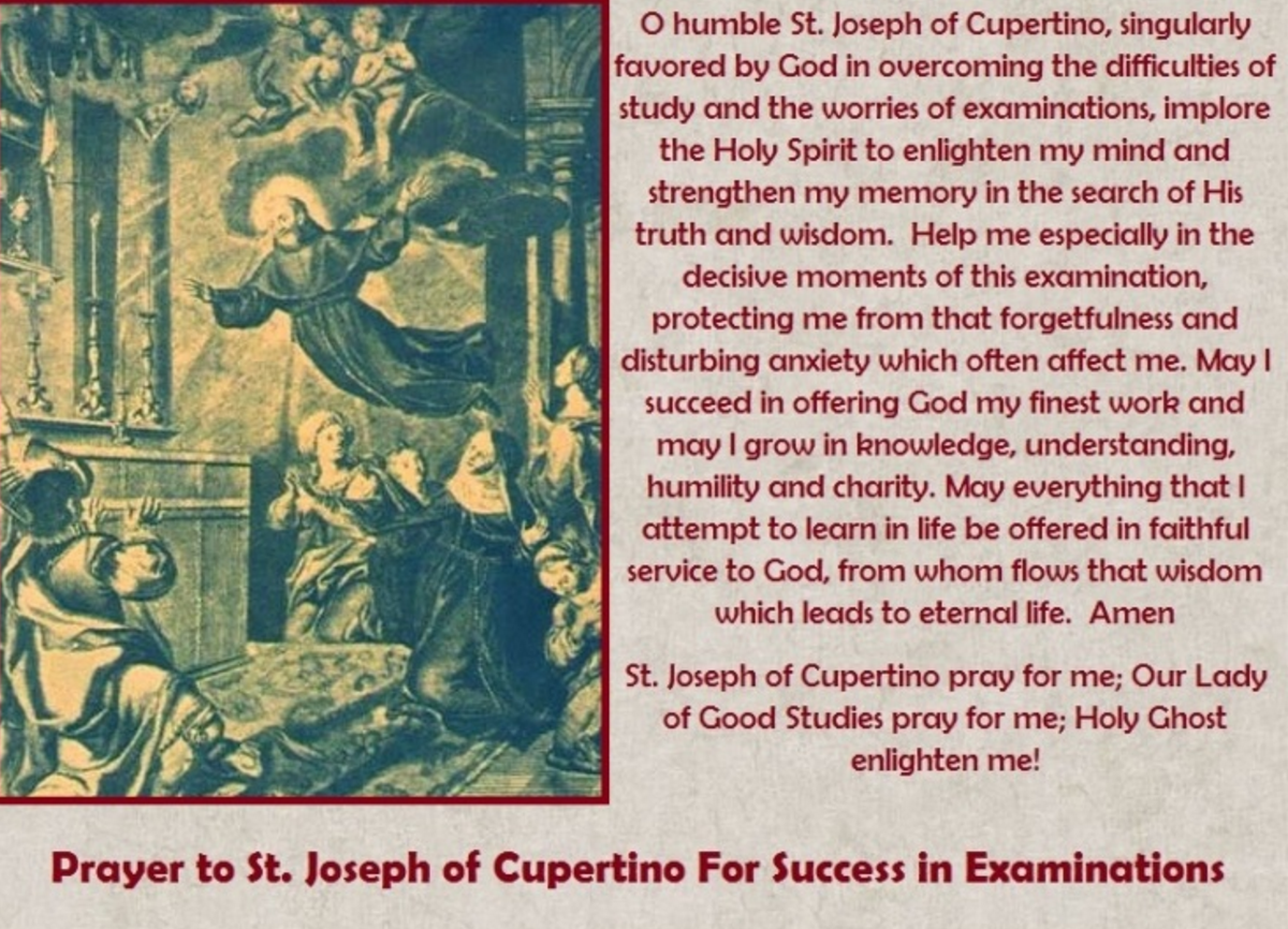 Catholic Terps On Twitter St Joseph Of Cupertino Patron Saint Of Exam Takers Pray For Us Finalsweek Https T Co C41oawnq4o