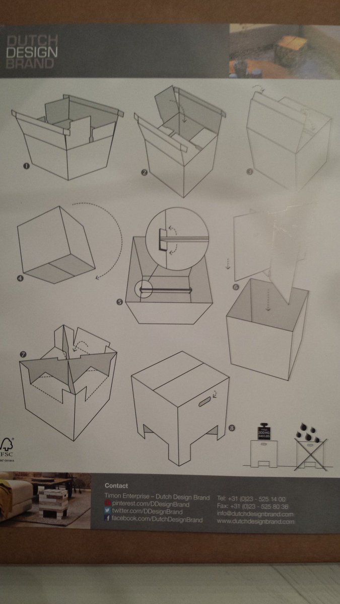 HansTenk's tweet image. Very nice idea of making a trendy table or chair from cardboard #dutchdesignbrand @DDesignBrand