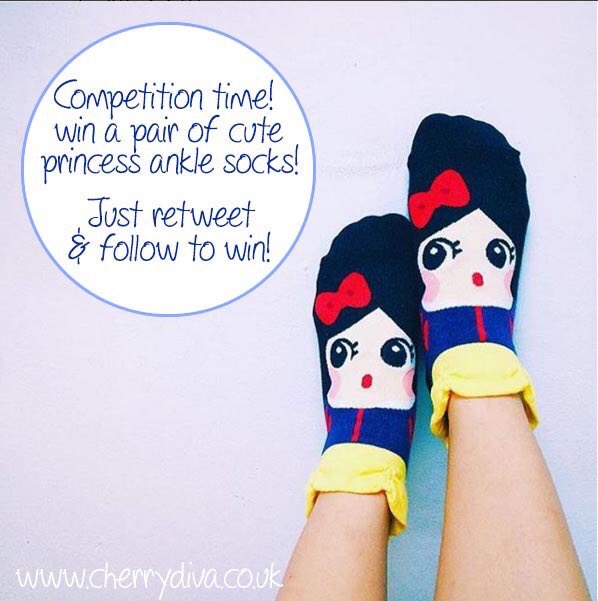 CherryDivaStore's tweet photo. #Competition time! #Win a pair of adorable Princess socks this #FreebieFriday - #RT &amp; #Follow to win! https://t.co/StUs9Rz8KY