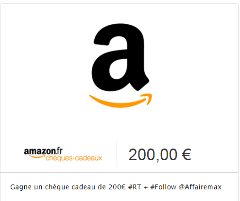 BuzzDe0uf's tweet image. #Concours 🎁 #gagne un #chèque #cadeaux #amazon de 200€ !
amzn.to/1Nlq2pH
#RT et #FOLLOW @affairemax