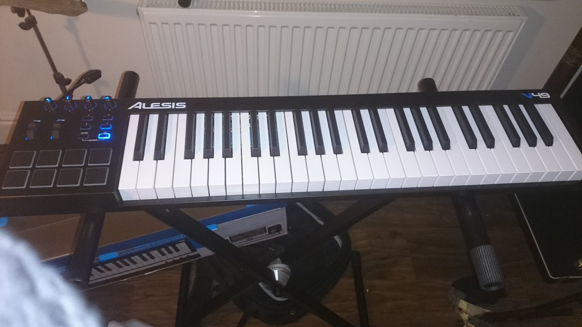 New toy!!! #music #thedirtyblonds #key #keyboard #USB #midi #SynthWave #SyntheticXmas #synthpop #synth