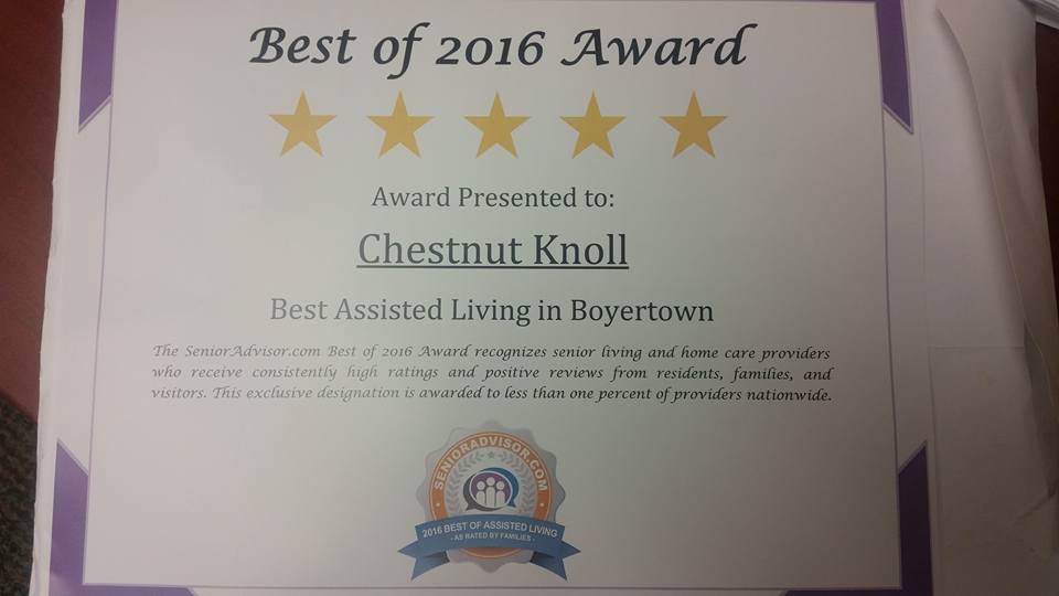 FOXRehab's tweet photo. Congrats to our #FoxOptimalLiving partner #ChestnutKnoll for earning the Best of the Best Award! #SeniorLiving https://t.co/GFbl8pqkuJ
