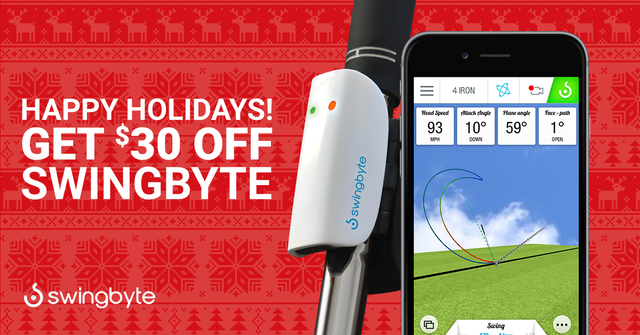 swingbyte's tweet image. Ring in the Holidays with $30 off Swingbyte at swingbyte.com! #improvefaster #holidaygifts