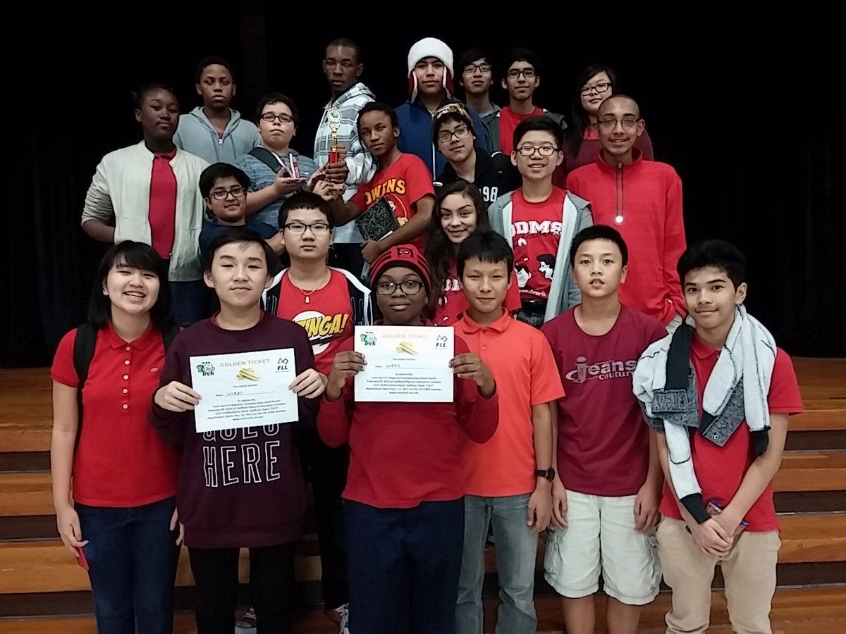 ODMSrobotics's tweet photo. Robotics Club advances to Championship &amp; wins award for Core Values (teamwork) @ODMSCareers @AliefCTE @ODMSMustangs https://t.co/OnGbJwOLOr
