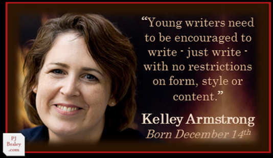 Happy Kelley Armstrong, Canadian writer.
More:  on 