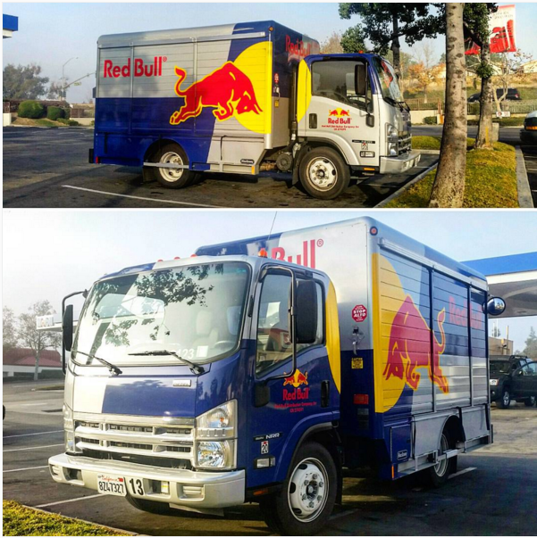 IsuzuTruckUS's tweet photo. #IsuzuSighting Isuzu NRR #redbulltruck #redbull #lSUZUTRUCK #lowcabforward https://t.co/roxmNtfz3v