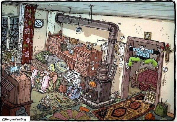 Eskiden evimiz böyleydi ve biz çok mutluyduk..