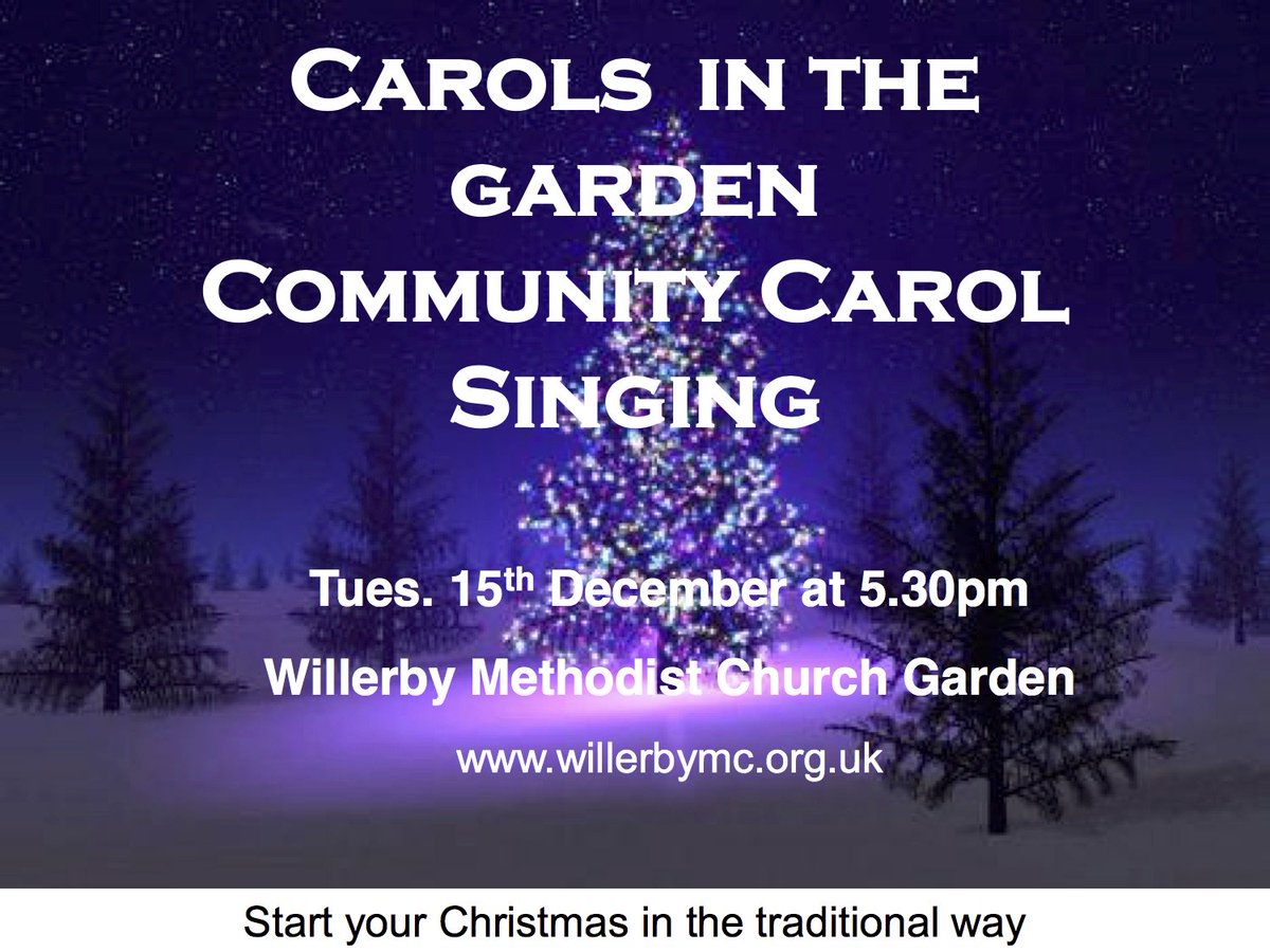 Carols in the garden - this Tuesday night!