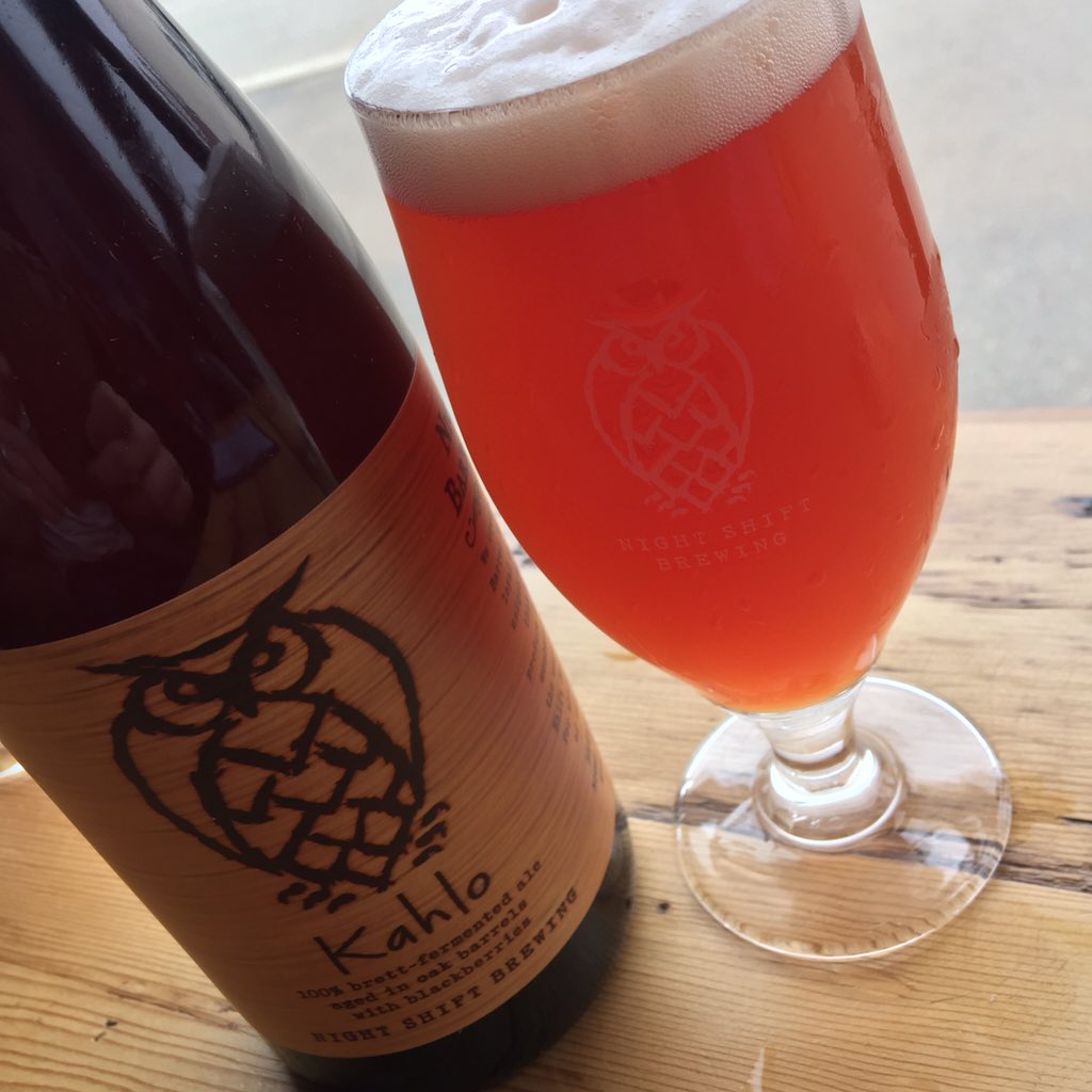NightShiftBeer's tweet photo. 2015 #BarrelSociety #7: Kahlo. 100% #brettfermented #barrelaged ale w/ #blackberries. 2016 @ https://t.co/dJLmsUiyAg https://t.co/W5pGG06l0l
