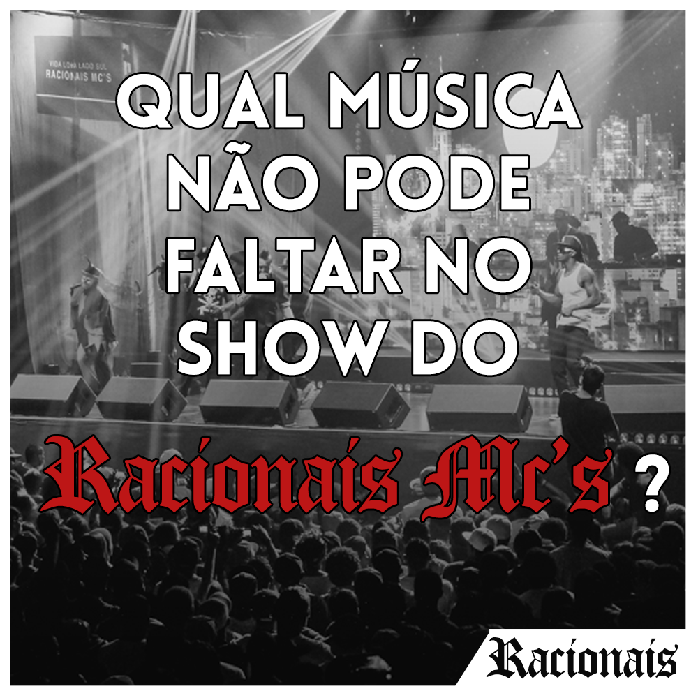 RACIONAISCN's tweet photo. Diz aí pessoal! #Racionais quer saber!!! https://t.co/he6SW2ybgr
