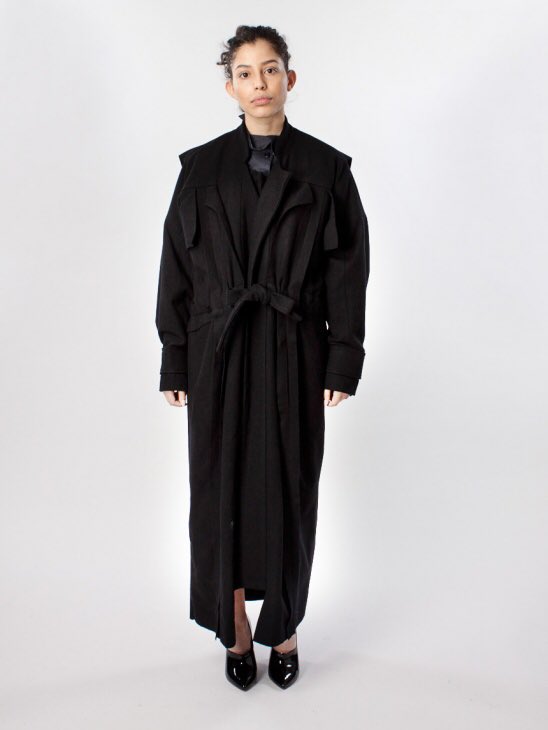 MINNAPALMQVIST's tweet photo. This black Illusion Wool Coat for example sold out in pur webshop but can still be purchased through @aplacedotcom https://t.co/7Yqg4NfnDm
