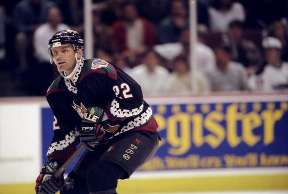 NHLPR's tweet photo. THIS DATE IN 1997:  Mike Gartner (PHX) scored twice to become 5th player in NHL history to reach 700 career goals. https://t.co/gfAvEQ1lNh