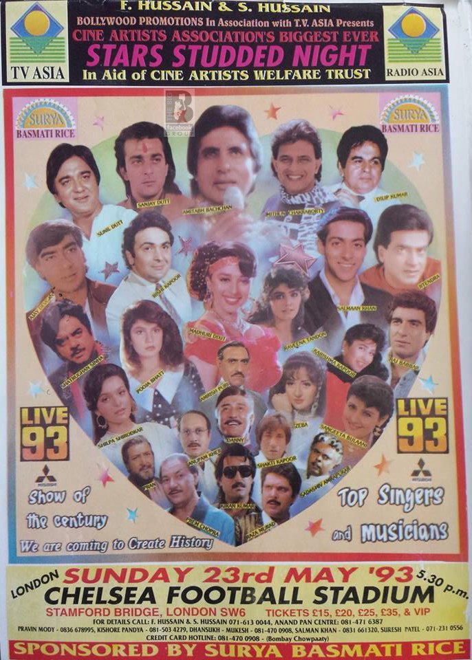 BigB_FB_Group's tweet photo. @SrBachchan Here is a poster of the most biggest concert ever to take place in UK...#ChelseaFootballGround. #LIVE93 https://t.co/YEzhu4ip9r