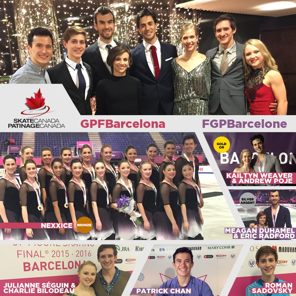 SkateCanada's tweet photo. #Sivouslavezraté : Le Canada a remporté trois médailles à la #FGPBarcelone la fin de semaine dernière! https://t.co/2PPxhqLbD3