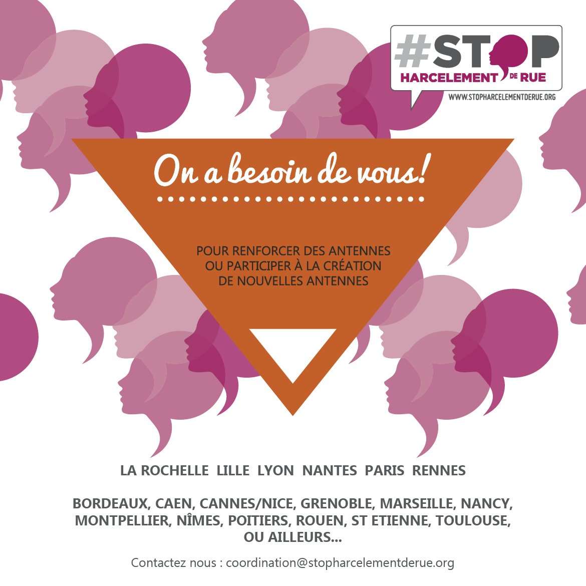 stophdr_lyon's tweet photo. @stophdr grandit grâce à vos prises d'initiatives locales ! Rejoignez-vous :)
coordination@stopharcelementderue.org https://t.co/dYizztKYm0