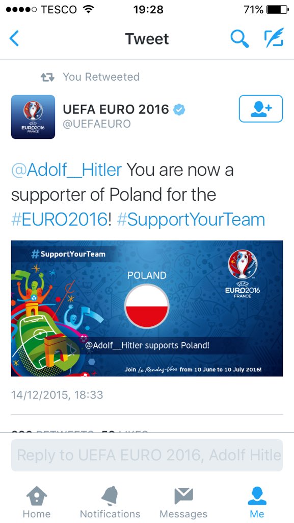 TomRoss_'s tweet photo. This is once again why football Twitter is the best 😂 @UEFAEURO you've had a mare 😂😂 https://t.co/8008E6odv9