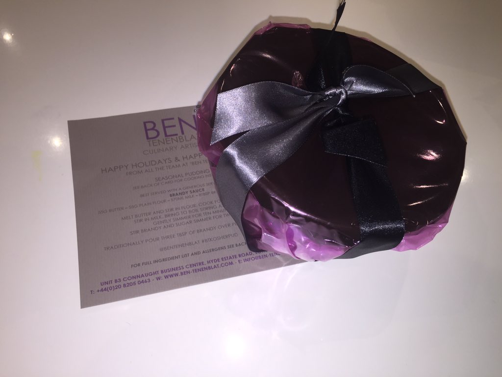 uptownadam's tweet photo. Thanks so much @BenTenenblat good to see u today and thanks for this treat! Look forward to eating it! #btkosherpud https://t.co/cAJo096mQk