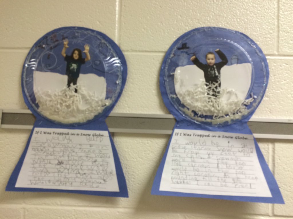 LovettsvilleES's tweet photo. What would you do if trapped inside of a snow globe? Mrs. Hamilton's students know!! #lov16 https://t.co/QfhAyBKz1A