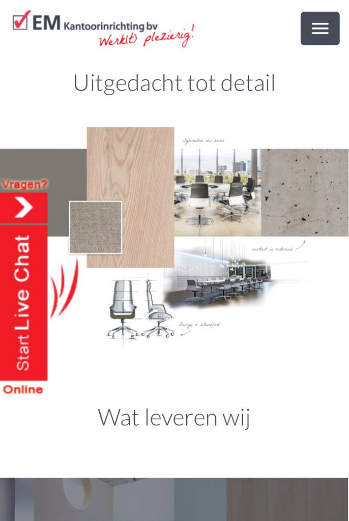 <a href="/emkantoor/">EM kantoorsystemen</a> #inrichting lanceert nieuwe website #office #kantoormeubilair @bureauvet EM-Kantoorinrichting.nl