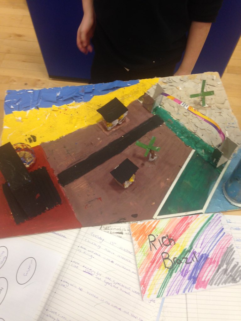 HumsWalbottle's tweet photo. Year 7 students showing off their fabulous PBL settlements tonight. Thank you to everyone who came! @walbottlecampus https://t.co/NdIRq4VwN6