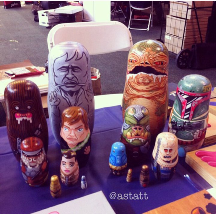 braindegeek's tweet image. Les poupées russes de Astatt i.instagram.com/astatt/