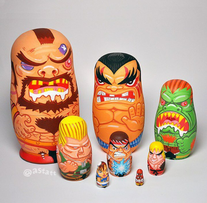 braindegeek's tweet image. Les poupées russes de Astatt i.instagram.com/astatt/