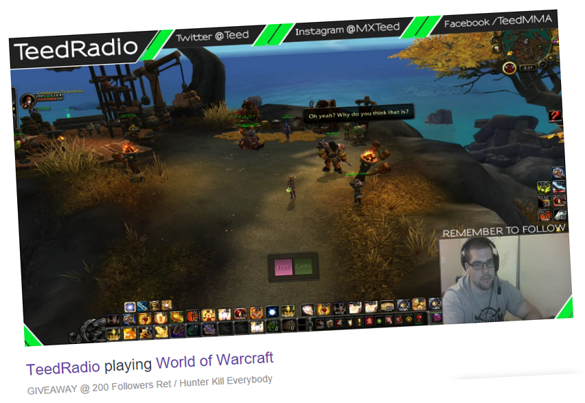 shawn teed - world of warcraft gamers to follow on instagram