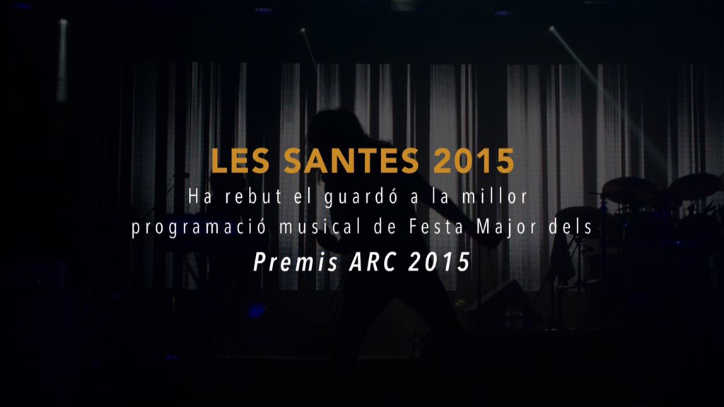 lessantesmataro's tweet photo. Acabem de guanyar el guardó a millor programació musical de Festa Major dels #PremisARC a la gala d' @arcatalunya https://t.co/U6XMpwr7mJ