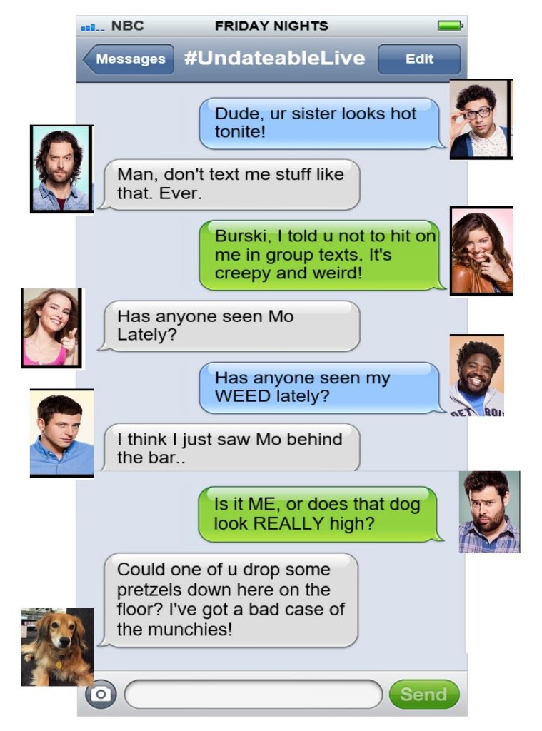 jukedwayup's tweet photo. Now that #UndateableLive is on break a couple weeks, I'm gonna have to get creative with entertaining myself! https://t.co/fbSmIGFGoF