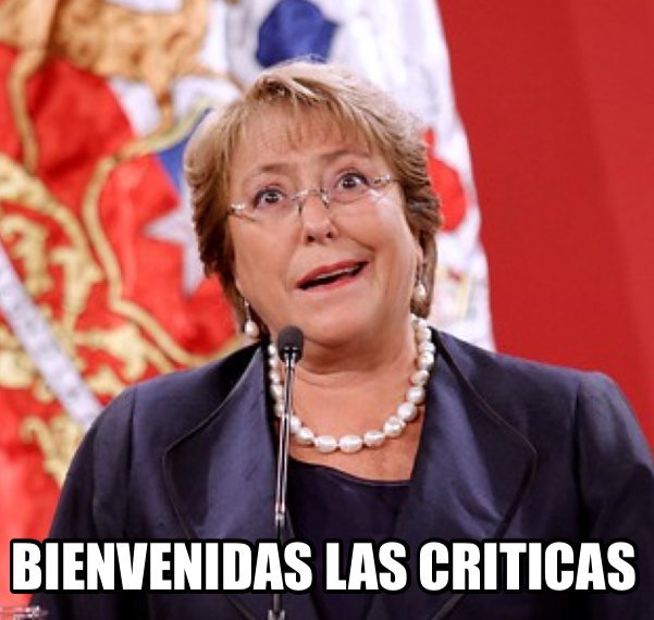 DerechaTuitera's tweet photo. #BienvenidasLasCriticas 

Y a la #Araucania cuando ? https://t.co/peSoV56MvG