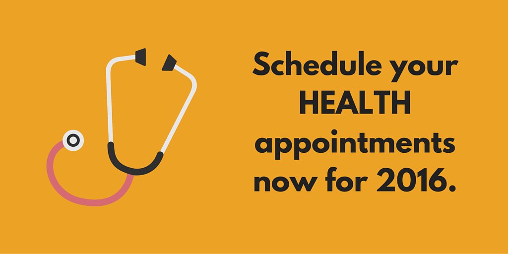 UnityHealthCare's tweet photo. Schedule your 2016 health appts. now & step into the new year with a clear wellness plan. #UnityHealthCare https://t.co/W7XORo2Z8z