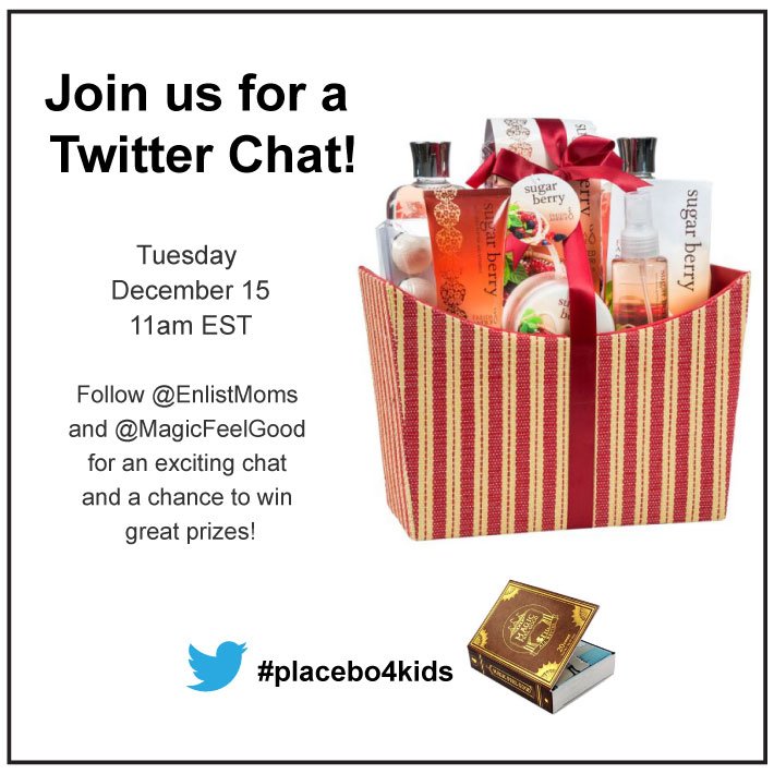 MomsInAtlanta's tweet photo. RT @EnlistMoms: TOMORROW! #TwitterParty w/ @MagicFeelGood - Great prizes! RSVP https://t.co/fhhxomvFhv #Placebo4Kids https://t.co/VoWqPLU2Sd