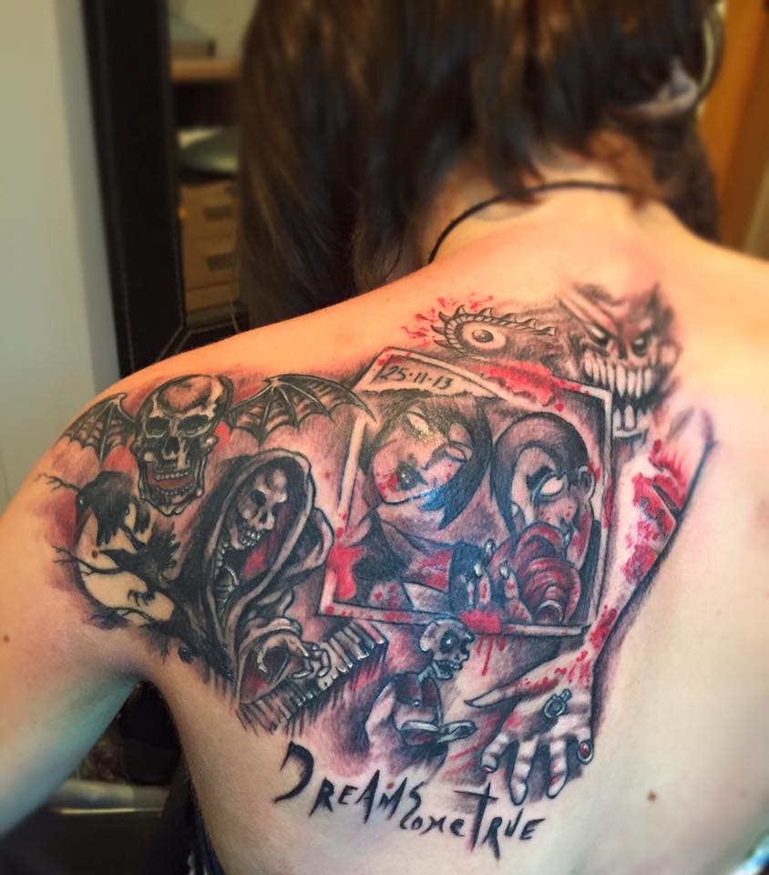 X 上的Infecteed WR kaØss:「See my new tattoo of Avenged Sevenfold,You can see the video of A little piece of heaven @TheOfficialA7X@A7XFANCLUB https://t.co/mmjOegNpFP」 / X