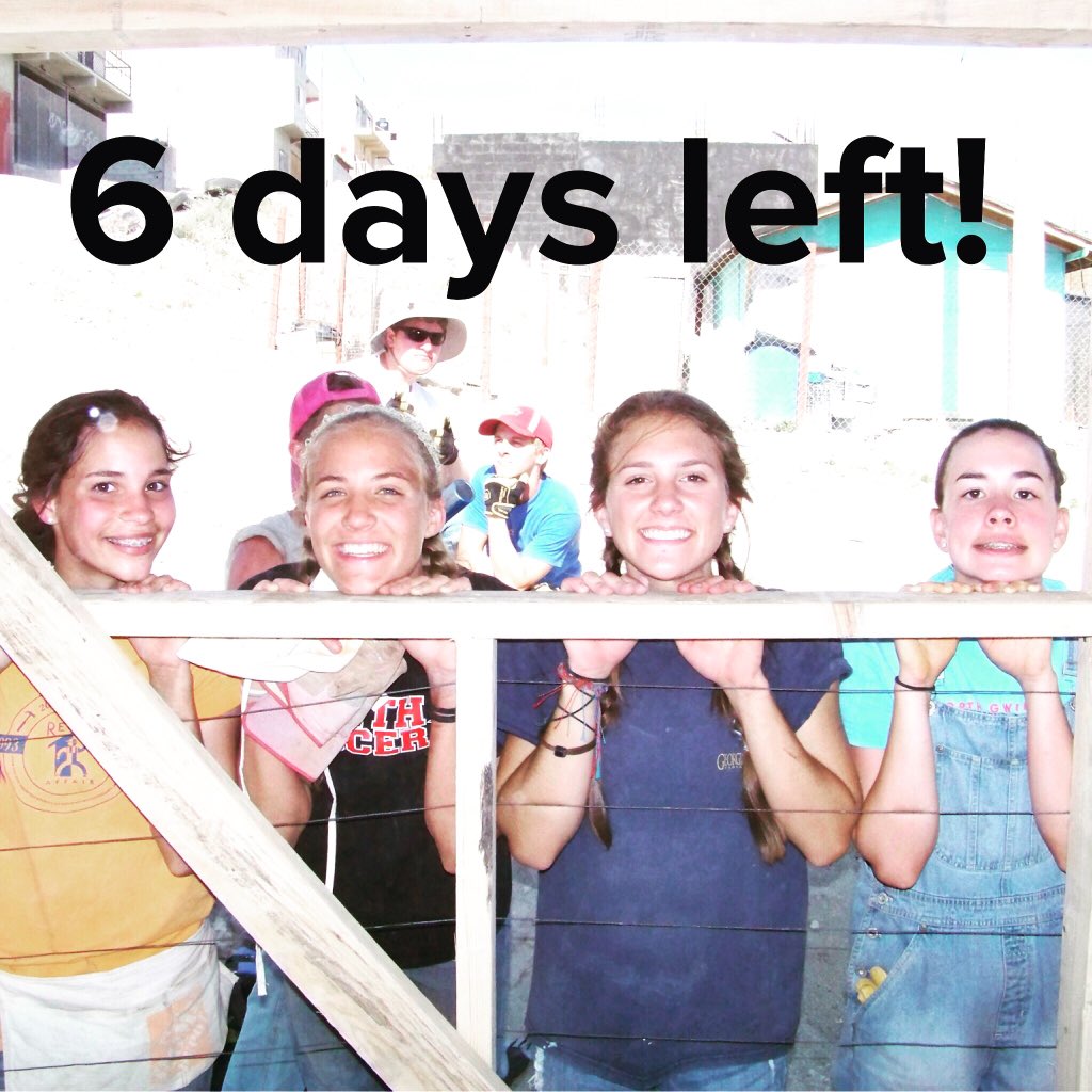 risingstudents's tweet photo. 6 days left to sign up for summer mission trips! https://t.co/l14CTRPkHL https://t.co/ijGlhV1sbw